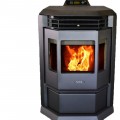 ComfortBilt Pellet Stove, Heat Output 50000 Btu/hour, Heating Capability 2800 ft², Fuel Type Pellet, Model# HP22-SS-Black